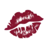 💋 Эмодзи «Темно-красные буквы и иконки» для Telegram