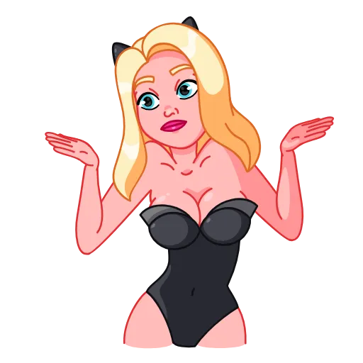 🤷‍♀️ Эмодзи «Lady Cat» для Telegram