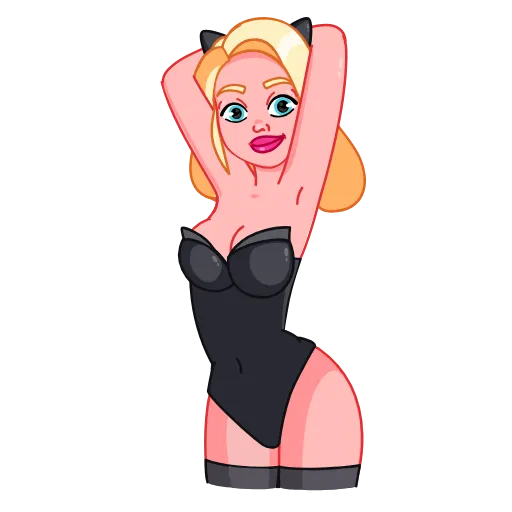 💃 Эмодзи «Lady Cat» для Telegram