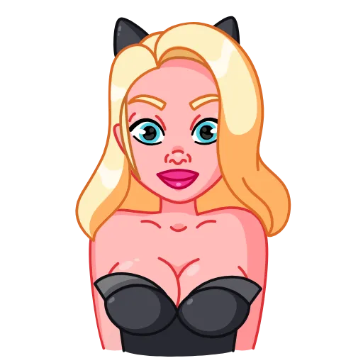 ☺️ Эмодзи «Lady Cat» для Telegram