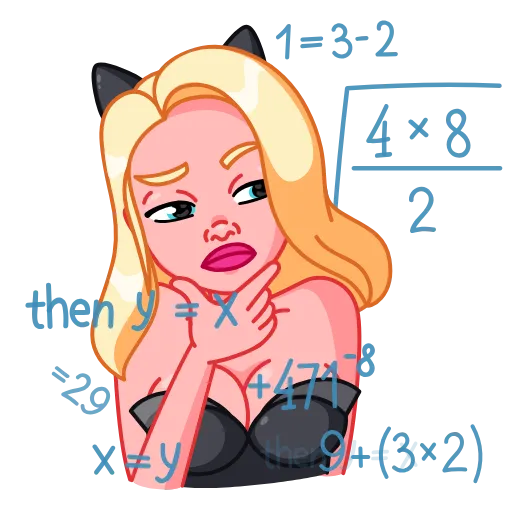🤔 Эмодзи «Lady Cat» для Telegram