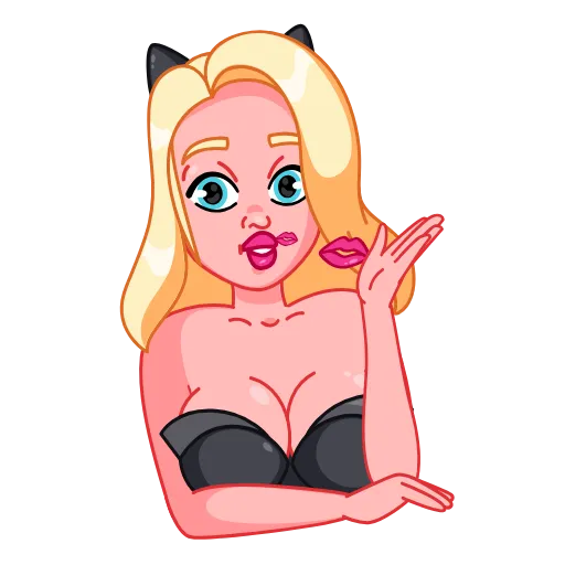 😘 Эмодзи «Lady Cat» для Telegram