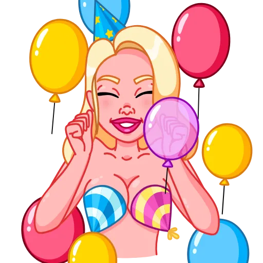 🥳 Эмодзи «Lady Cat» для Telegram
