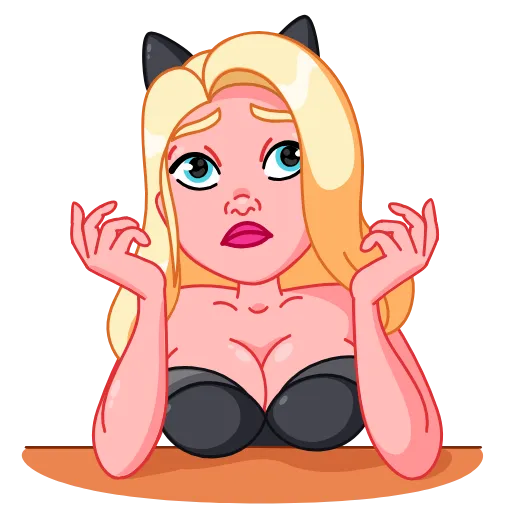 🤦‍♀️ Эмодзи «Lady Cat» для Telegram