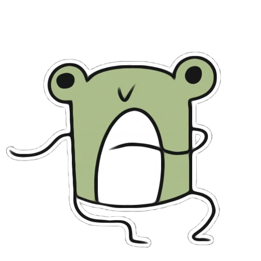 😁 Стикер «Я лягушка» для Telegram