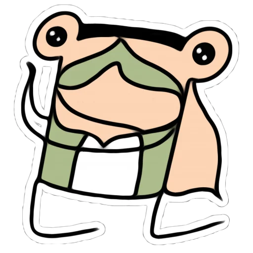 🙏 Стикер «Я лягушка» для Telegram