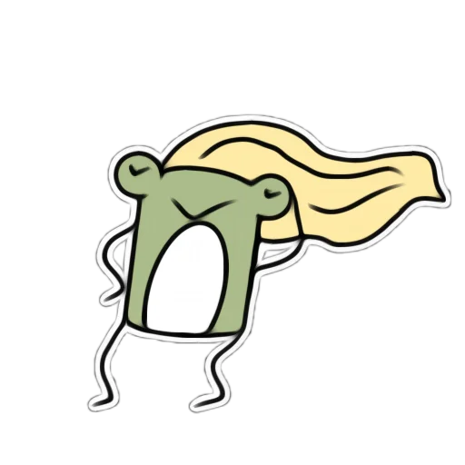 🤩 Стикер «Я лягушка» для Telegram