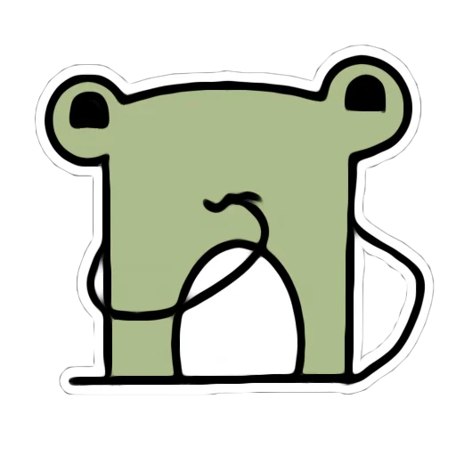 🥴 Стикер «Я лягушка» для Telegram