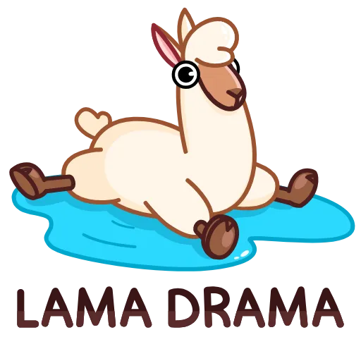 😭 Эмодзи «Лама» для Telegram
