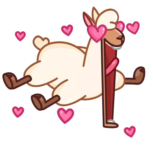 😍 Эмодзи «Лама» для Telegram