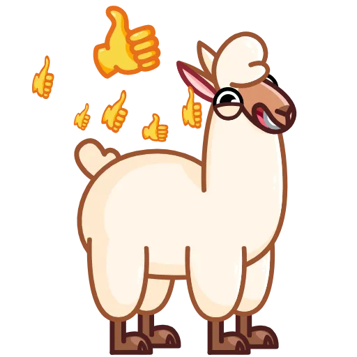 👍 Эмодзи «Лама» для Telegram