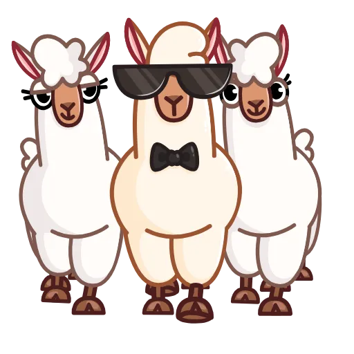 😎 Эмодзи «Лама» для Telegram