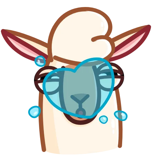 💙 Эмодзи «Лама» для Telegram