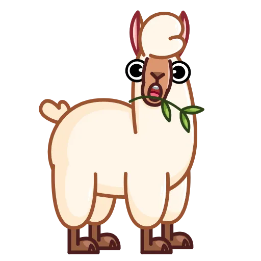 😲 Эмодзи «Лама» для Telegram