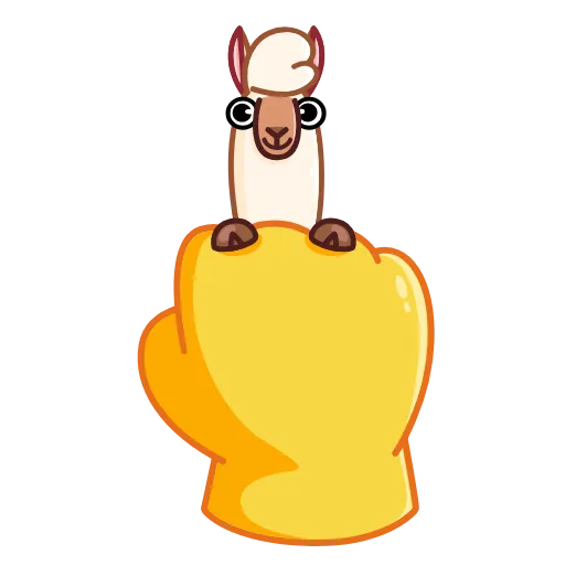 🖕 Эмодзи «Лама» для Telegram
