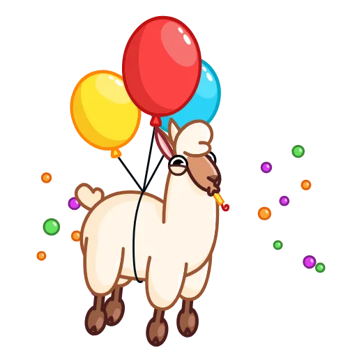 🥳 Эмодзи «Лама» для Telegram