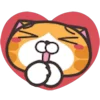 ❤️ Эмодзи «Lan Lan Cat» для Telegram
