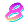 8️⃣ Эмодзи «Lazer emoji retro style» для Telegram