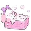 🛁 Эмодзи «Lazy Bunny» для Telegram