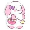 🩷 Эмодзи «Lazy Bunny» для Telegram