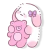 Эмодзи Lazy Bunny для Telegram — скачать