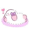 💕 Эмодзи «Lazy Bunny» для Telegram