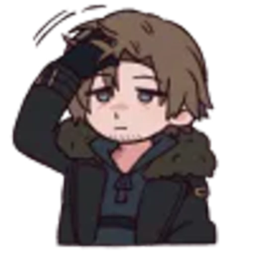 🤩 Эмодзи «Leon S. Kennedy Requiem chibi» для Telegram