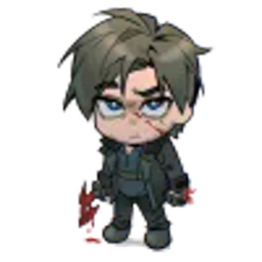 🤩 Эмодзи «Leon S. Kennedy Requiem chibi» для Telegram