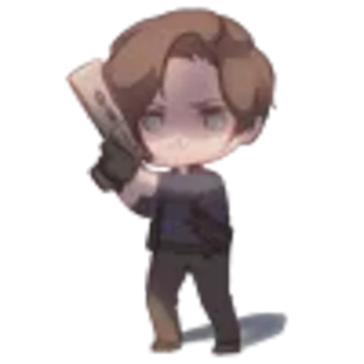 🤩 Эмодзи «Leon S. Kennedy Requiem chibi» для Telegram