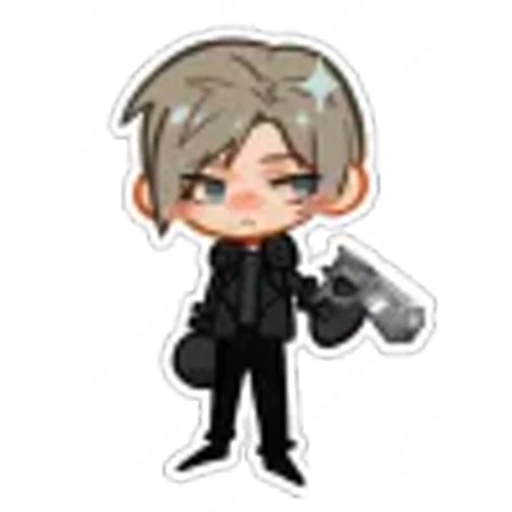 🤩 Эмодзи «Leon S. Kennedy Requiem chibi» для Telegram