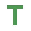 🤩 Эмодзи «Простые зелёные буквы» для Telegram
