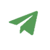 🤩 Эмодзи «Простые зелёные буквы» для Telegram