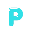 🙂 Эмодзи «Голубые летние буквы» для Telegram