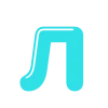 🙂 Эмодзи «Голубые летние буквы» для Telegram