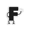 🔤 Эмодзи «Так, ещё один english шрифт» для Telegram
