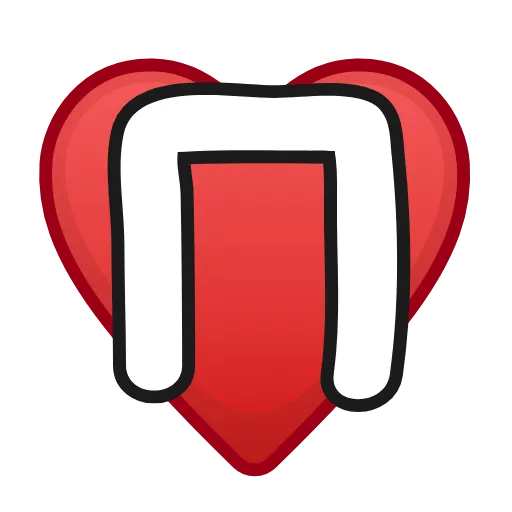 ❤️ Эмодзи «Letters in hearts» для Telegram