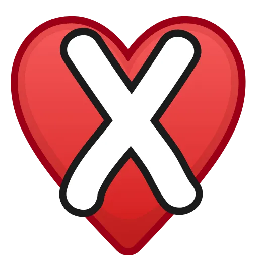 ❤️ Эмодзи «Letters in hearts» для Telegram