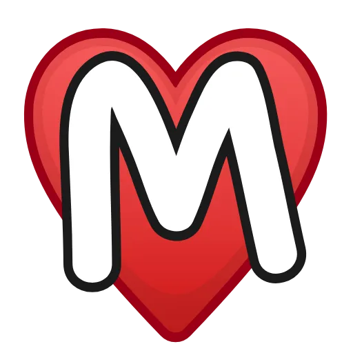 ❤️ Эмодзи «Letters in hearts» для Telegram