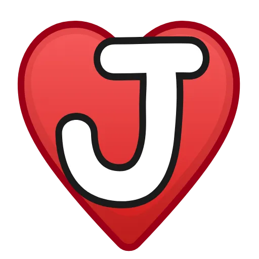 ❤️ Эмодзи «Letters in hearts» для Telegram