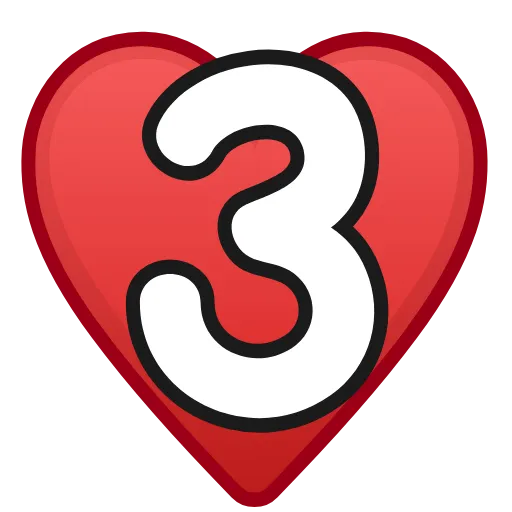 ❤️ Эмодзи «Letters in hearts» для Telegram