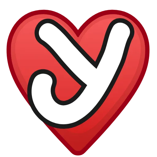 ❤️ Эмодзи «Letters in hearts» для Telegram