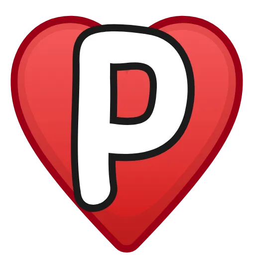 ❤️ Эмодзи «Letters in hearts» для Telegram