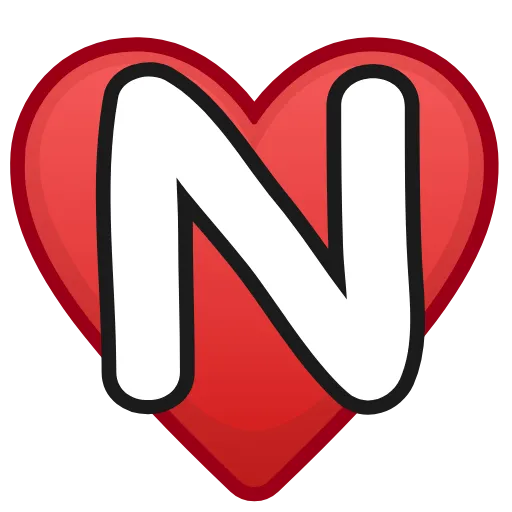 ❤️ Эмодзи «Letters in hearts» для Telegram