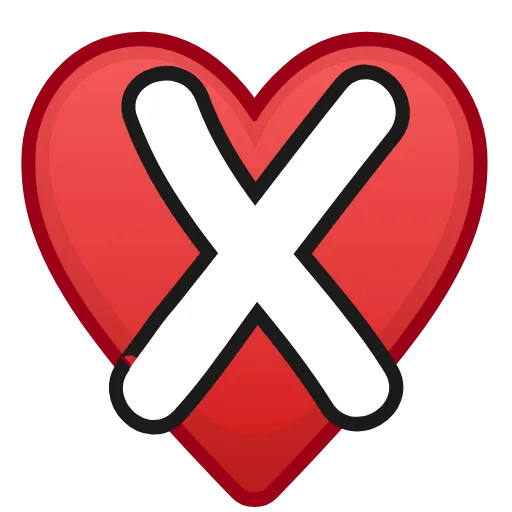 ❤️ Эмодзи «Letters in hearts» для Telegram
