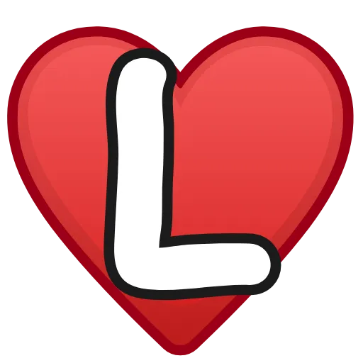 ❤️ Эмодзи «Letters in hearts» для Telegram
