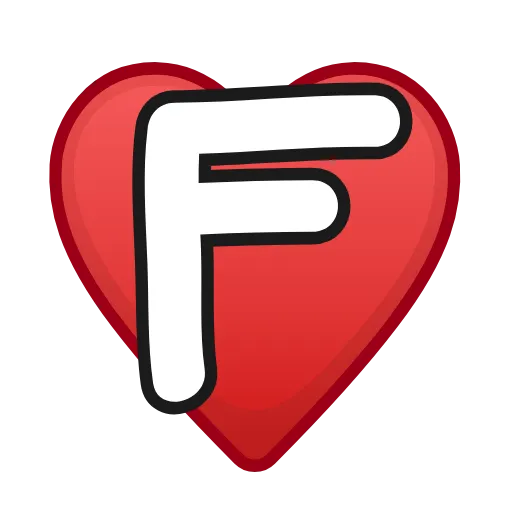 ❤️ Эмодзи «Letters in hearts» для Telegram