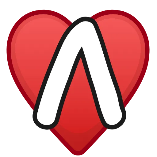 ❤️ Эмодзи «Letters in hearts» для Telegram