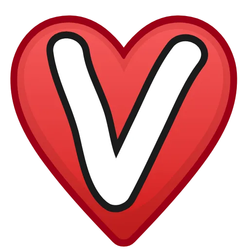 ❤️ Эмодзи «Letters in hearts» для Telegram