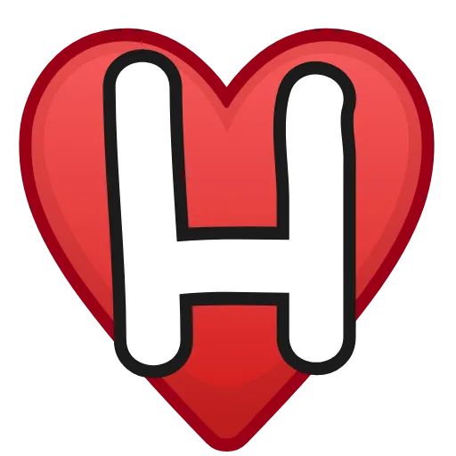 ❤️ Эмодзи «Letters in hearts» для Telegram
