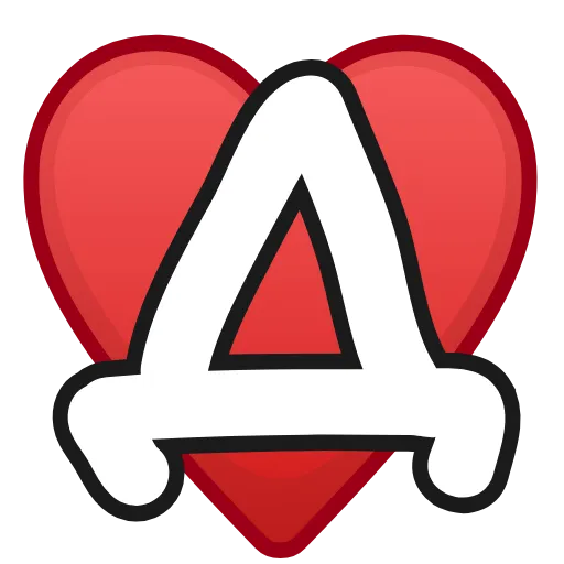 ❤️ Эмодзи «Letters in hearts» для Telegram